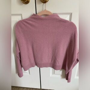 Pink cropped sweater